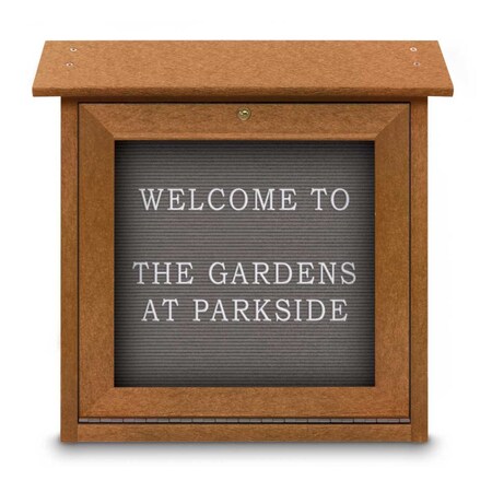 United Visual Products Outdoor Enclosed Combo Board, 48"x36", Black Frame/Green & Burgundy UVCB4836ODB-GREEN-DBURGU